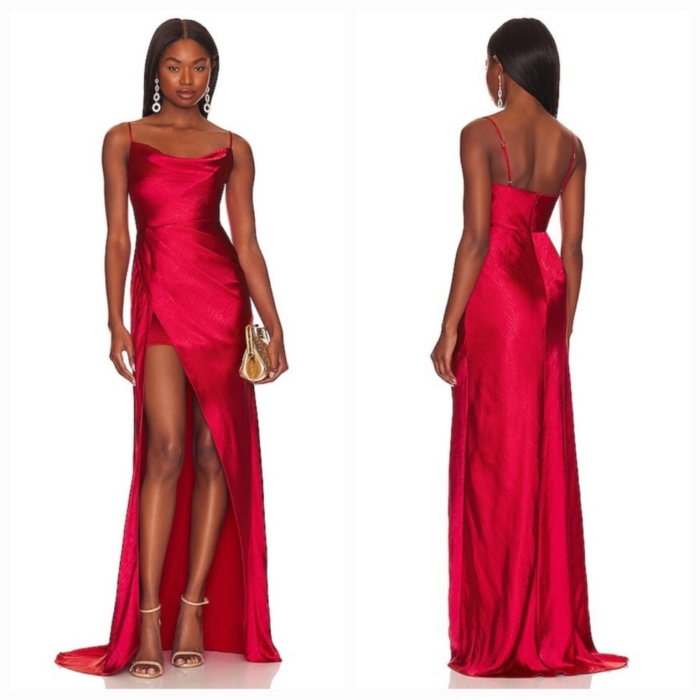 Lovers and Friends Renata Gown in Cherry Red - Size: Small